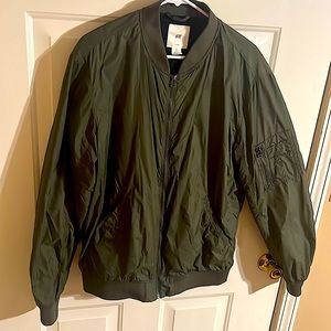 Olive Green bomber jacket - Large